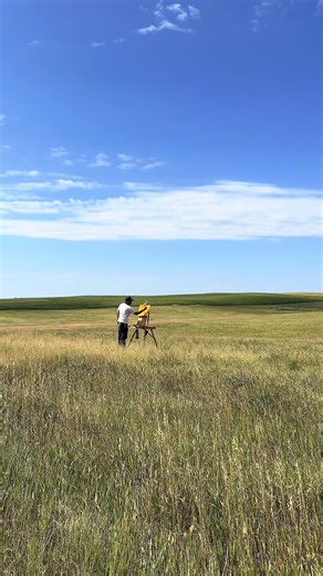 Cloud shadows. #painting #landscape #pleinair | Landscape Painting