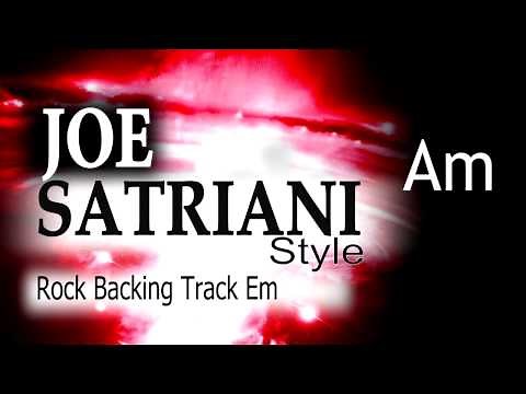 Rock Guitar Backing Track Joe Satriani Style #2 Em 137bpm