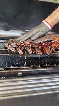 Smoked a whole Beef Rib Cage #ribs #beef #butcher