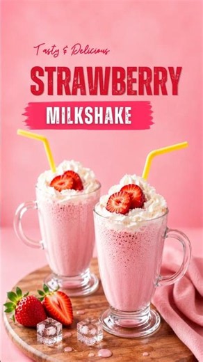 How to Make Strawberry Milkshake | Fresh & Creamy Recipe