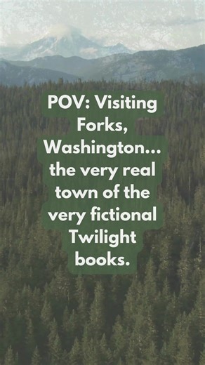 Did you know that you can visit Forks, Washington? Yes, THAT Forks, Washington. It’s a real place. The very real home of the very fictional Bella and Edward. In Forks you’ll find: 🍎The Collection of props and costumes used in the movies 🍎Bella’s Truck replicas 🍎The “Cullen House” 🍎Forks High School 🍎The Swan House 🍎La Push Baby (The beach!) 🍎so much more! Plus Forks, Washington is located in the heart of the Olympic Peninsula, between the Olympic mountains and the Pacific Ocean beaches. Y