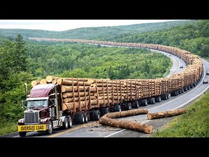 Extreme Log Transport | Skill, Balance, and Heavy Loads in Forestry