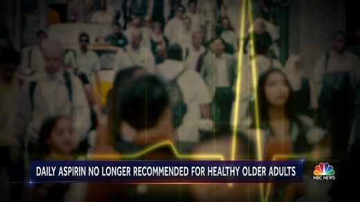 Daily aspirin no longer recommended to prevent heart attacks for healthy, older adults