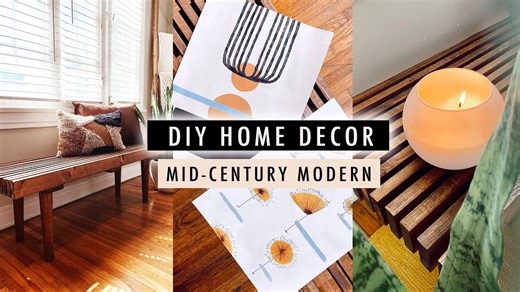 Mid-century modern decor DIYs on a smart budget