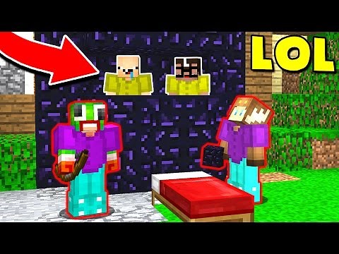 UNSPEAKABLEGAMING AND MOOSECRAFT TROLL IN MINECRAFT BED WARS! (Minecraft Trolling)