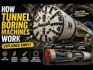 How Tunnel Boring Machines Dig Through Solid Rock | Explained