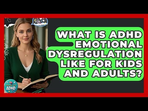What Is ADHD Emotional Dysregulation Like For Kids And Adults? - Managing Your ADHD