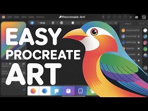 Easy PROCREATE Tutorial for Beginners Drawing Fun