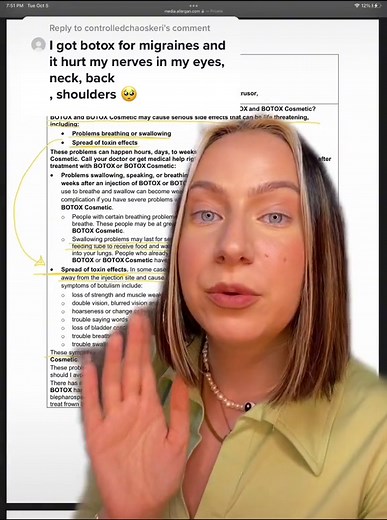 Reply to @controlledchaoskeri #greenscreen Thank you for spreading awareness. this is why I looked for a natural alternative📌🍃 #botoxinjection #warninglabels #holisticbeauty #botoxalternative