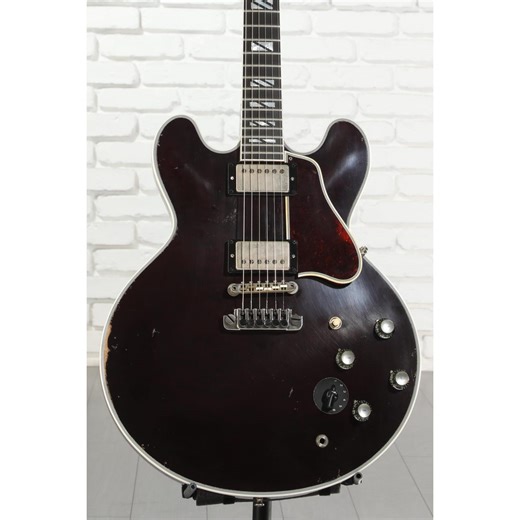 B.B. King ES-355 Lucille Legacy Electric Guitar - Dark Walnut, Heavy Aged