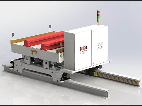 Anti-rollover Rail Guided Vehicle (RGV) 3D design