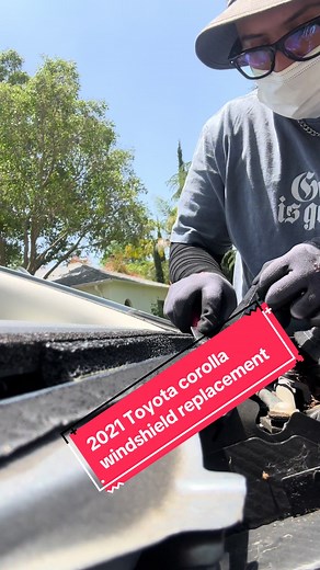 2021 Toyota corolla windshield replacement Thanos way 🤓 . . . . . . . . . . . . . . . . . . #autoglassreplacement #autoglasstechnician #auotmotive #autoglassrepair #fypシ #fyp #autoglass #windowremoval #autoglassrepairautoglassreplace #howtotiktok #orangebat #howto #cars #windowrepair #goviral #jdmcarsoftiktok #jdmcarsoftiktok