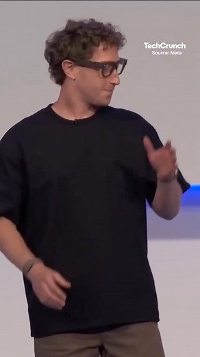 76K views · 1.1K reactions | Watch Mark Zuckerberg reveal the Meta Ray-Ban Display, which feature a high-res display, and a neural band that controls actions like texting or selecting apps through "barely perceptible muscle movements." | TechCrunch | Facebook