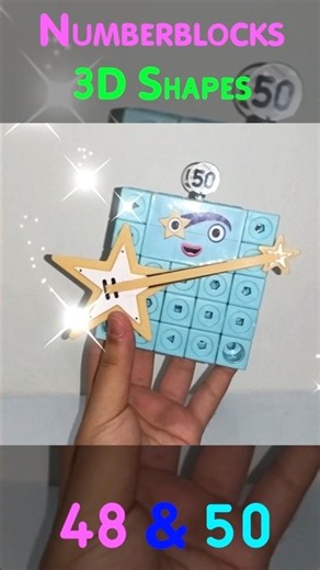 Numberblocks 3D Shapes 48 & 50 | DIY Numberblocks | Mathlink Cubes