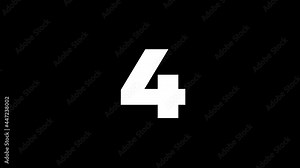 Universal Countdown motion graphics flat morphing animation for opening video. Countdown Backgrounds video for title, you tube videos and films. Minimal Modern flat design. Minimalistic style.