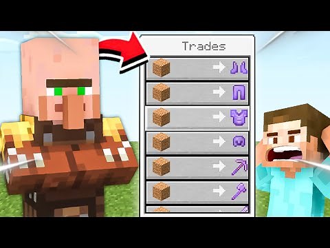 Minecraft, But Villagers Trade OP Items...