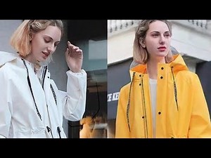 Waterproof wonderful colourful plastic raincoats @fashiontv