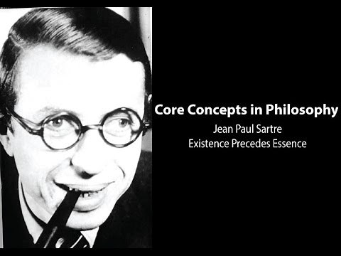 J-P Sartre, Existentialism is a Humanism | Existence Precedes Essence | Philosophy Core Concepts