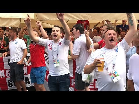 England Fans Chant Harry Maguire Song In Moscow - Russia 2018 World Cup