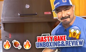 Don't take our word for it, Hasty-Bake Charcoal Grills are the best charcoal grills on the market! Hasty-Bake Charcoal Grills gives you the ability to sear, bake, and smoke all on one unit! Check out this awesome review from Texas own ArnieTex. #hastybake #charcoalgrill #arnietex | Hasty Bake Charcoal Grills