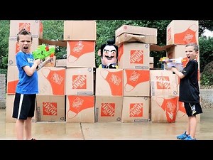 We Built The Best Box Fort Built Against Hello Neighbor