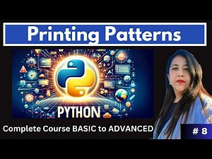 Complete Python Course from Noob to Pro | Day 8 | Printing Patterns Using Nested Loops in Python