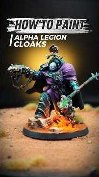 Alpha Legion purple Cloaks Tutorial - Warhammer 40k