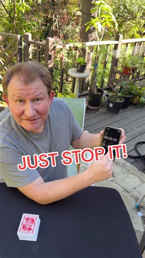 Amazing Card Trick with Stopwatch and Jacks