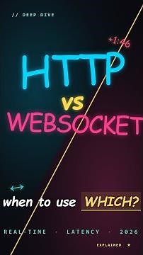 HTTP vs WebSocket — when to use which? (Explained)