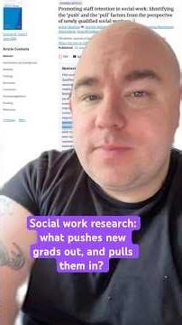 Social work research: what what is affecting new grads?