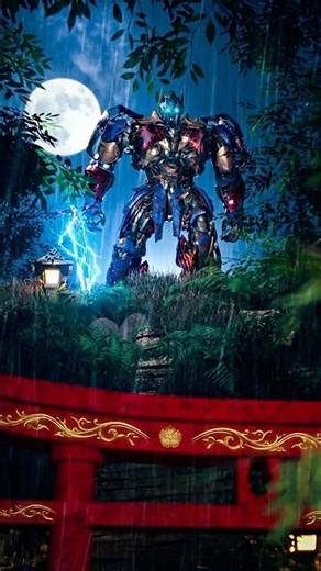The Last Samurai’s Guardian Optimus Prime Cinematic #transformers #blender3d #3danimation