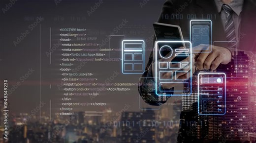 UI UX mockup showing application layout, structure, and code interface. UI design defines user flow, UI design improves clarity, UI design enhances experience, and UX design supports logic. Marrow