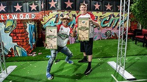 Shemar Moore Airmail City = unstoppable! 🔥🏆 Moore came out on top in the fourth SuperHole III prelim alongside partner ACL Pro Trey Burchfield, booking a ticket to the Championship in August. 🎫 | American Cornhole League