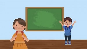 Preschool Students Chalkboard Characters Animation 4k Stock Footage Video (100% Royalty-free) 1077455429 | Shutterstock