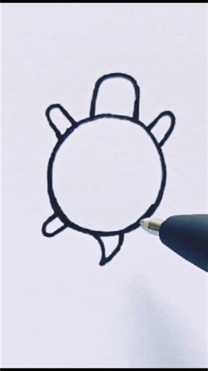 Simple turtle drawing | Easy art #short #drawing #shortvideo #shorts
