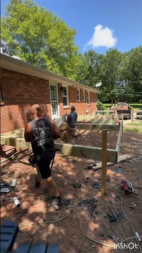 12x20 deck framing! #2023 #diy #constructionindustry #constructionmanagement