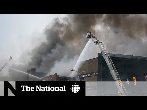6-alarm fire tears through historic Toronto school