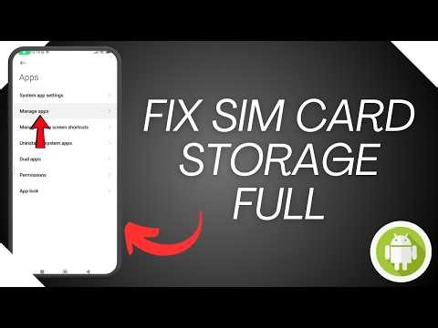 How to Fix Sim Card Storage is Full Problem On Android