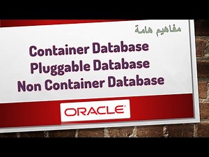 Oracle Non Container Container and Pluggable DB