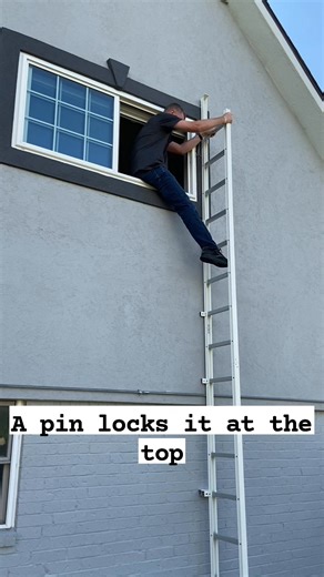 This is A happy customer trying out the ladder for the first time. | Safer Escape Ladders