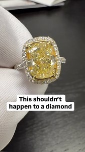 Why is this happening? It’s called Phosphorescence. The diamond absorbs UV light and traps that energy inside its crystal structure. When the light source is removed, the energy releases slowly, causing that afterglow you’re seeing. It’s rarer than fluorescence and usually more subtle. The Hope Diamond is famous for it….glows red after UV exposure. | Assay Jewelry