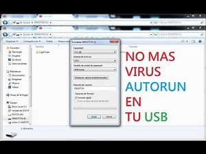 Eliminar Virus autorun memoria USB