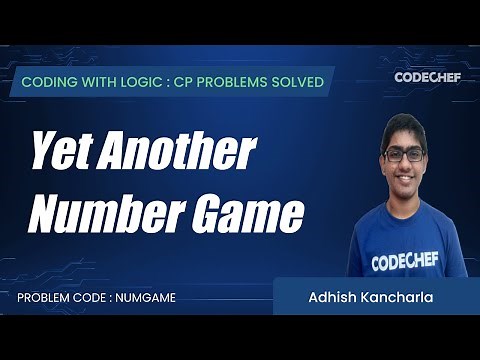 NUMGAME | Coding with Logic: CP Problems Solved