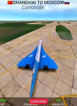 Supersonic Speed:🇨🇳✈️🇷🇺 #aviation #landing #gaming #msfs #flightsimulator #viral #concorde #china