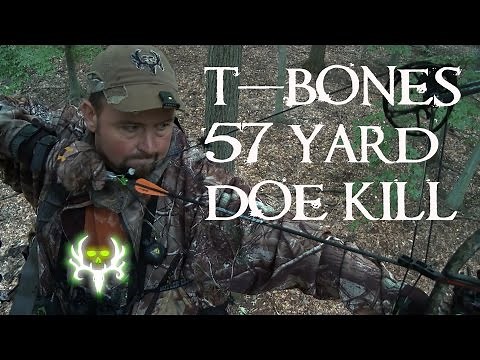 57 Yard Archery Bow Kill | Bone Collector