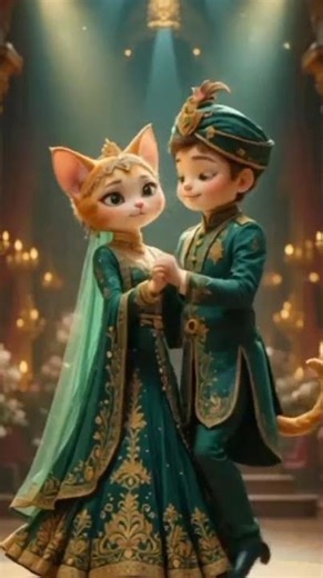 Royal Cat Couple Dance | Magical Pakistani Wedding Stage 💚✨