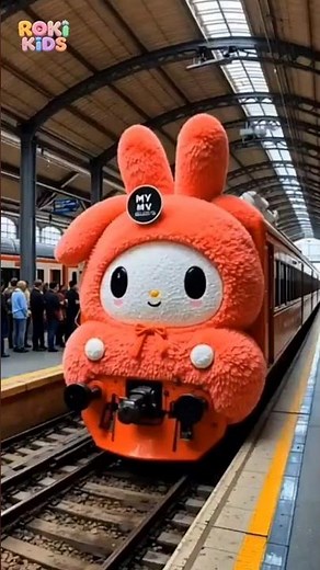 Cute My Melody Train Ride 🎀 Would You Hop On?"