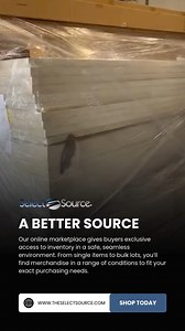 Why waste time chasing deals when you can have them lined up and ready to roll? At The Select Source, we make it easier for buyers to find the bulk inventory they need, without the headache. From everyday staples to seasonal must-haves, our team helps connect the dots so your shelves stay stocked and your business keeps flowing. Shop now on our website! 🌐 www.theselectsource.com #Liquidation #Wholesale #Tools #HomeImprovement #OnlineMarketplace #BuyAndSell #Merchandise #Auctions | The Select So