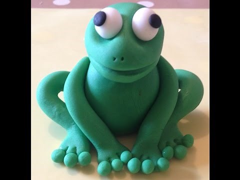 How to make a sugar frog from fondant