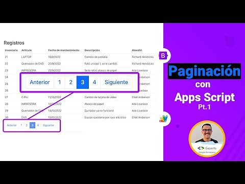 Cómo programar una paginación de datos con Apps Script y Bootstrap Pt. 1 | Apps Script 88